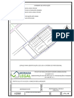 Planta do núcleo urbano informal com matrículas e confrontantes