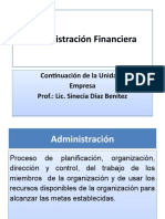 Presentación de la Clase 2 Administración Financiera - 26/08/21