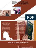 Hukum Perkawinan, Menafkahi, Dan KDRT Pendidikan Agama Islam Kelompok 5