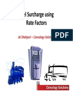 Fuel Surcharge Using Rate Factors: Jai Shahpuri - Consology Solutions