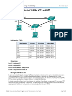 Lab - Configure Extended Vlans, VTP, and DTP: Topology