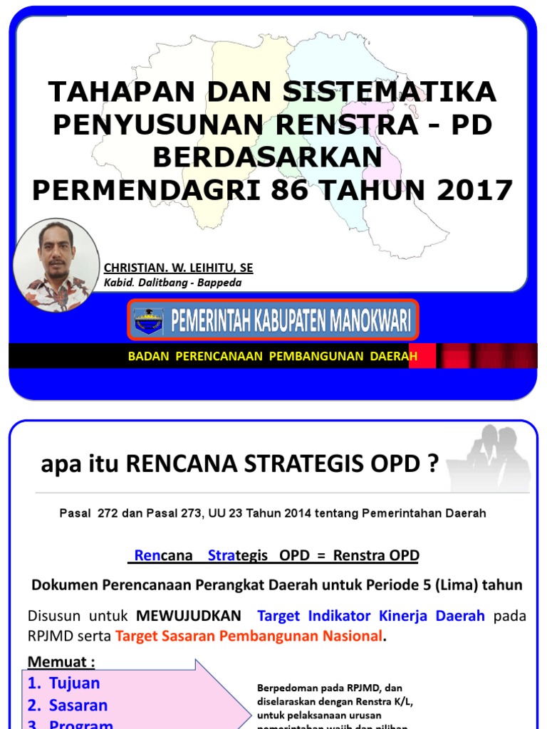 Tahapan Dan Tata Cara Penyusunan Renstra Opd Pdf