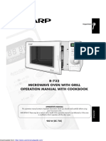 R-732 Microwave Oven With Grill Operation Manual With Cookbook