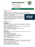 (S04613) Gabarito Discursiva - Saúde - Fisioterapia