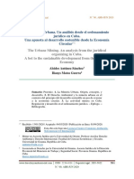 La Minería Urbana. Un Análisis Desde El Ordenamiento Jurídico en Cuba. Una Apuesta Al Desarrollo Sostenible Desde La Economía Circular