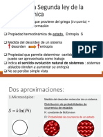 Entropía y la Segunda Ley de la Termodinámica