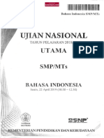 Soal Bahasa Indonesia Un SMP 2019 p3 (WWW - Sudutbaca.com)