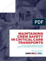 Maintaining Crew Safety in Critical Care Transports