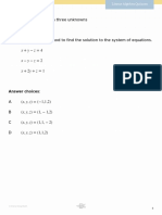 Linear Systems in Three Unknowns