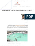 As dinâmicas ofensivas do jogo de linha-goleiro - Pedagogia do Futsal