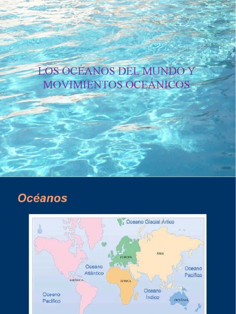 Los Océanos Del Mundo y Movimientos Oceánicos | PDF