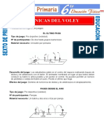 Tecnicas Del Voley para Sexto de Primaria