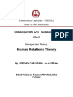 Human Relations Theory: Southwestern University - PHINMA