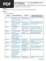 Cell Parts and Their Functions