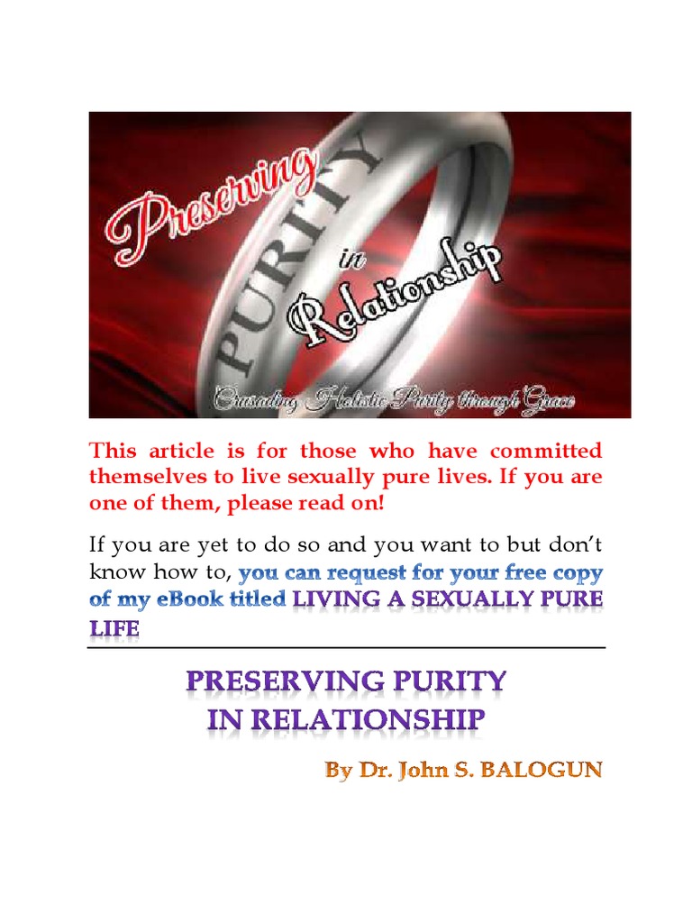 Sexual Purity Guidance for Couples | PDF | Sin | Confession (Religion)
