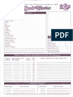 Character Notes: Stats and Derived Values