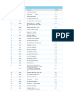 Spare Part List For F14/1366: Position Item No. Description Quantity
