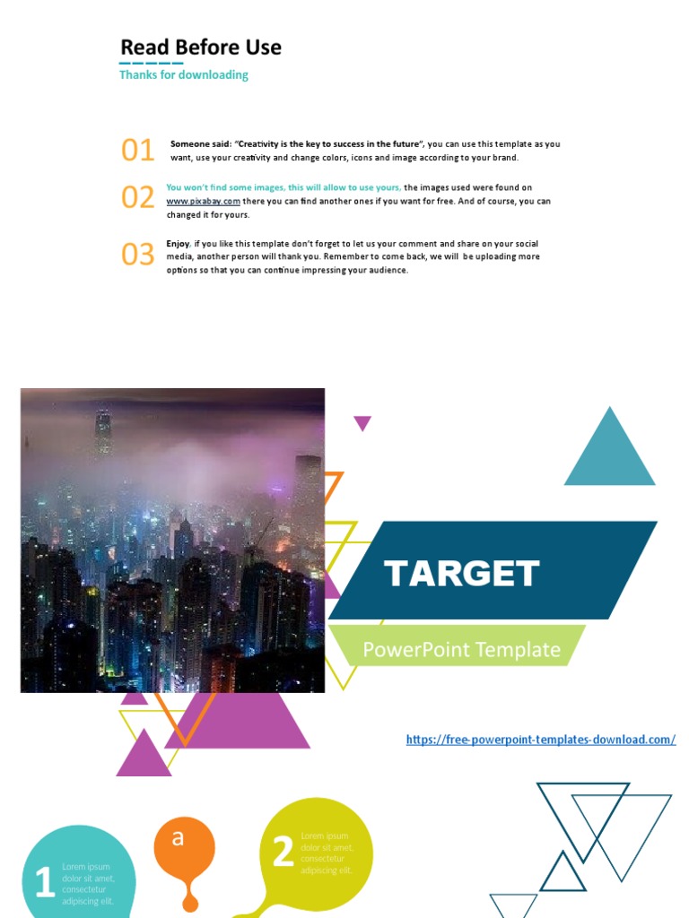 Creative PowerPoint Template Guide | PDF | Software | Communication