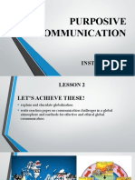 Purposive Communication: Instructress: Lyn B. Ayop