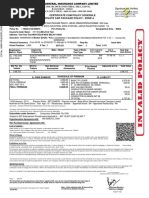 Private Car Package Policy - Zone A Certificate Cum Policy Schedule