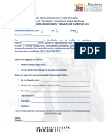 Formato Solicitud Usuario - Procesos y Prácticas Organizativas