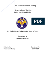 Professional Skill Development Activity Interpretation of Statutes Amity Law School, Delhi
