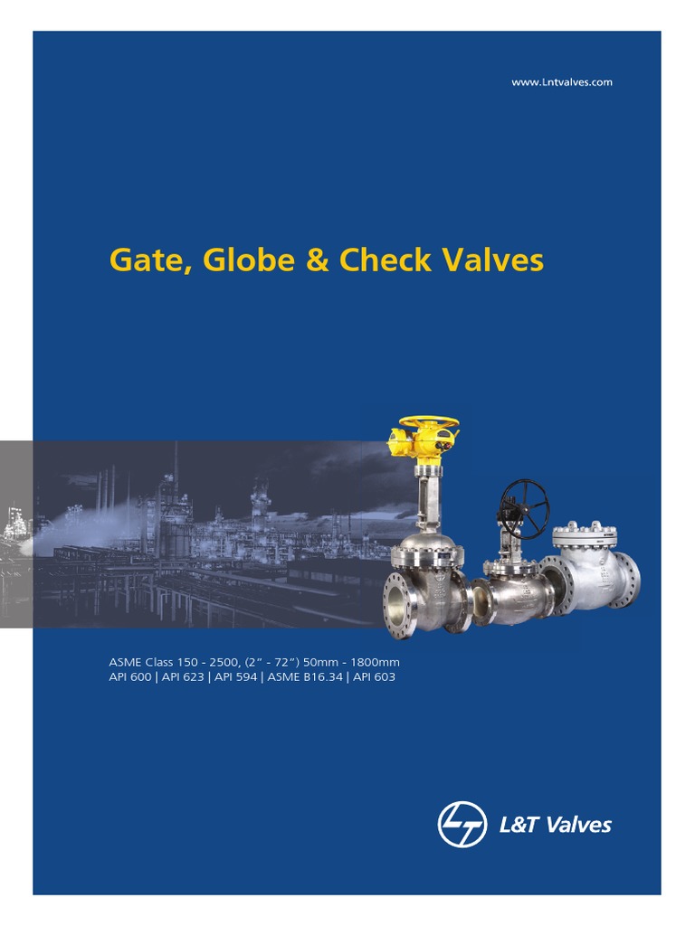 L&T API 600 & ASME B16.34 Valves Guide | PDF | Valve | Gas Technologies