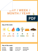 Day/Week/Month/Year in Japanese