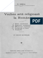 Nicolae Iorga - Vechea Artă Religioasă La Români