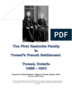 The First Rashotte Family in Tweed's French Settlement: Tweed Ontario 1855-1931 (By Michael Rashotte)