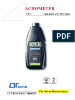 Measure Speed and RPM with a Photo or Contact Tachometer