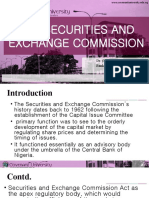 Security and Exchange Commission