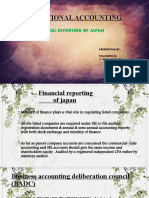 International Accounting: - Topic: Financial Reporting of Japan