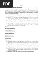 Budget Execution, Monitoring and Reporting Sec. 1. Scope. This Chapter Prescribes The Guidelines in Monitoring, Accounting, and Reporting of