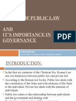 Nature of Public Law and Its Imortance in Governance