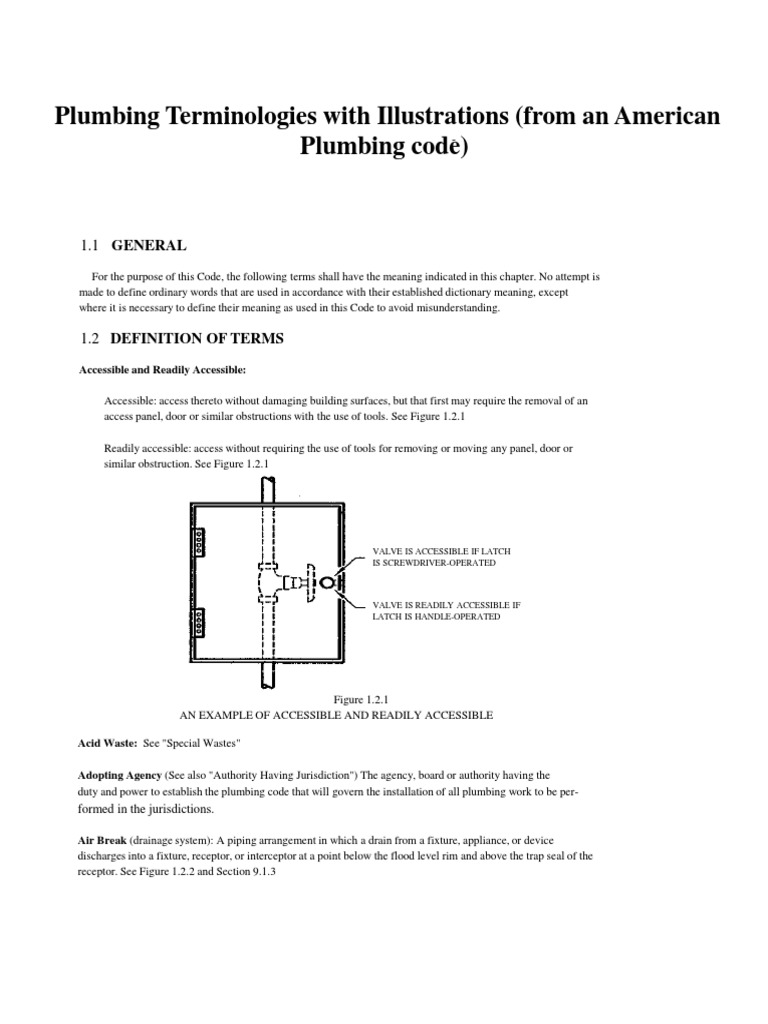 Plumbing Terminology and Definitions | PDF | Sanitary Sewer | Storm Drain