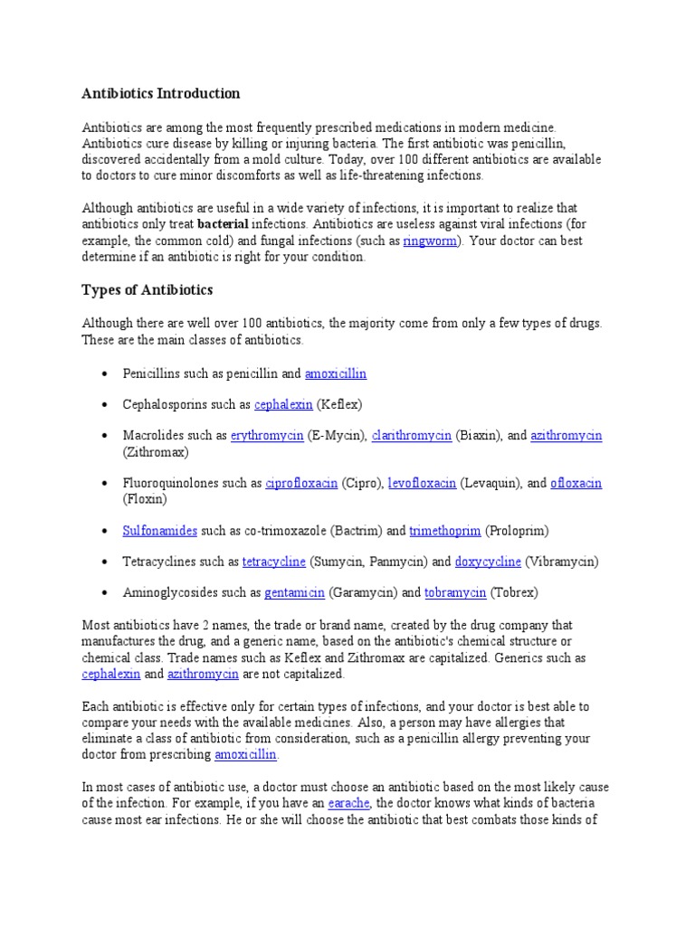 Antibiotics Introduction Ringworm PDF Antibiotics Penicillin