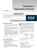 Chemistry of Representive Elements