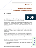 Section 8 City Management and Institutional Strengthening: City Development Plan-Gangtok City