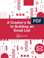 A Creator's Guide To Building An Email List