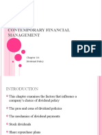 Contemporary Financial Management: Dividend Policy