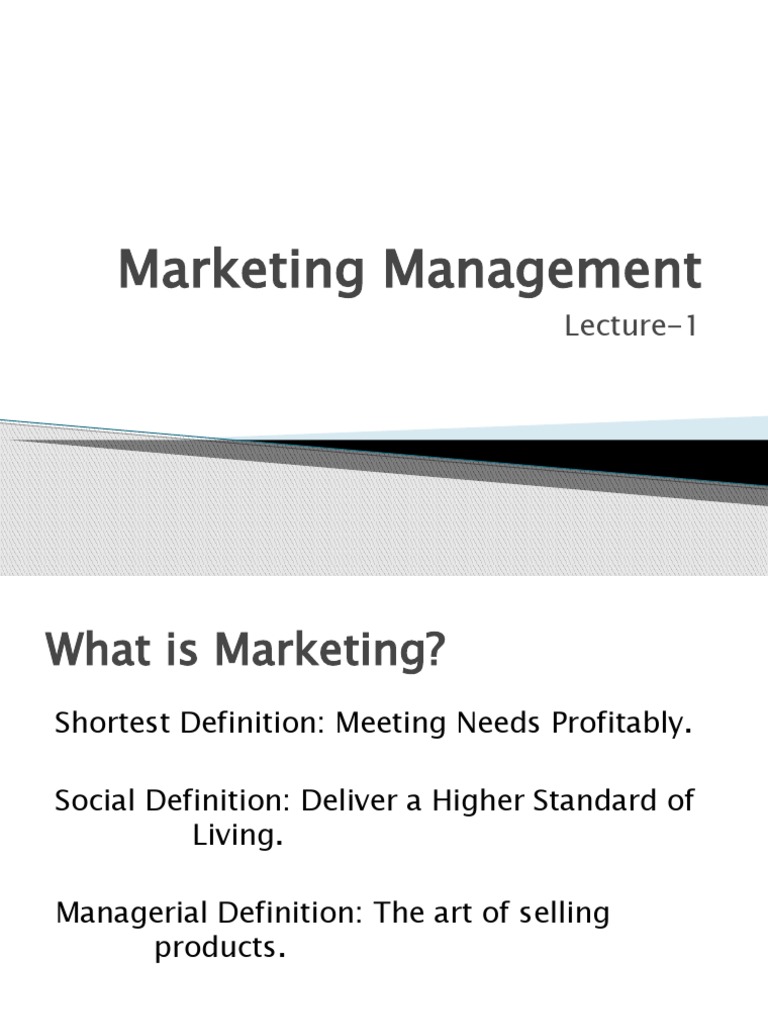 Marketing Management Essentials | PDF | Marketing | Strategic Management