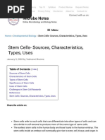 Stem Cells - Sources, Characteristics, Types, Uses - Developmental Biology - Microbe Notes