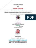 Nishitha Degree College: "Online Auction"