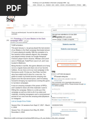 Finishing a 2.5 year Blades in the Dark campaign AMA _ rpg