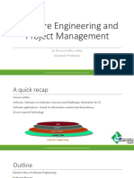 Software Engineering and Project Management: Drdivyasindhulekha Assistant Professor