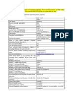 Form For Primary Applicant