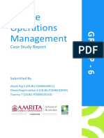 Service Operations Management: Case Study Report
