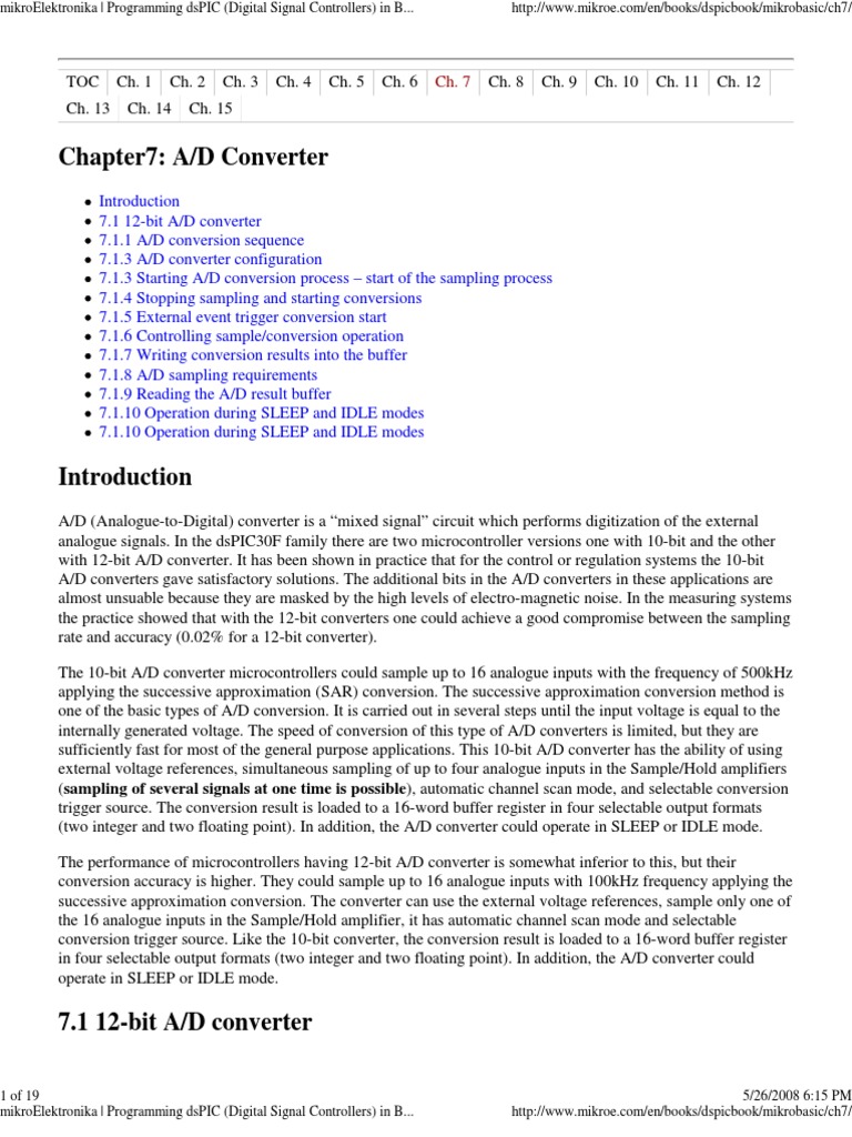 A D Converter PDF Analog To Digital Converter Sampling (Signal