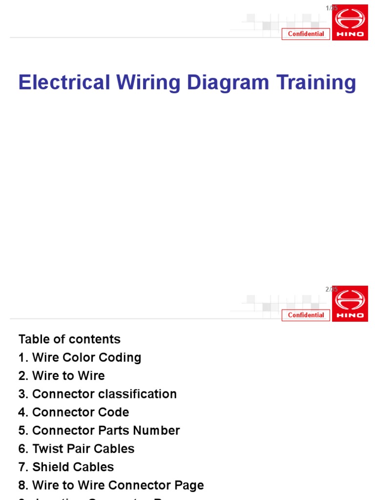 Electrical Wiring Diagram Training: Confidential | PDF | Electrical